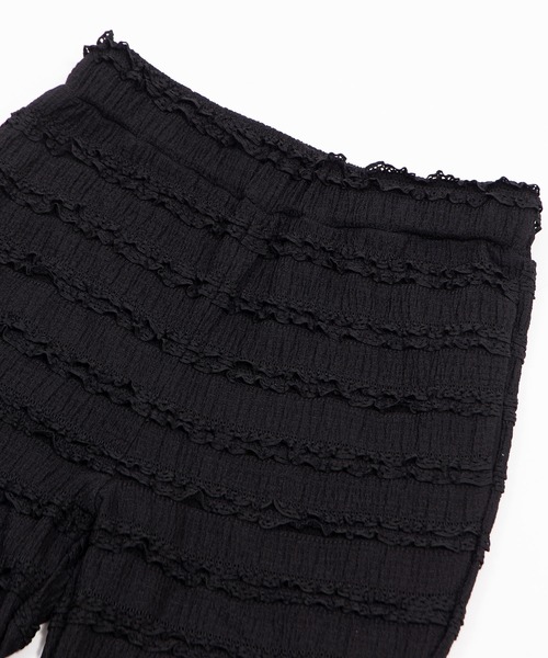 PUNYUS(プニュズ)の「レースフリルフレアパンツ(その他パンツ・レディース・ホワイト/ブラック・1/2/3/4/5)」の18枚目の写真