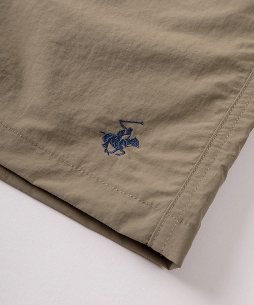 BEVERLY HILLS POLO CLUB（ビバリーヒルズポロクラブ）の「【71】【BEVERLY HILLS POLO CLUB/ビバリーヒルズポロクラブ】ワンポイント刺繍 ナイロン 無地ショートパンツ/ハーフパンツ（その他パンツ・メンズ・グリーン/ブラック/オリーブ/サックスブルー・M/L/XL）」の8枚目の写真