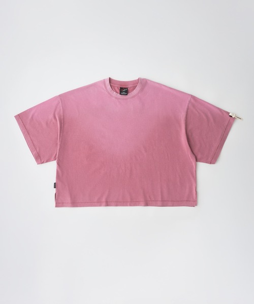 ADAM PATEK(アダムパテック)の「【ADAMPATEK/アダムパテック】widebox aging T ワイドボックスエイジングTEE(Tシャツ/カットソー・レディース・ブラック/ホワイト/ピンク/グリーン・1/2)」の9枚目の写真