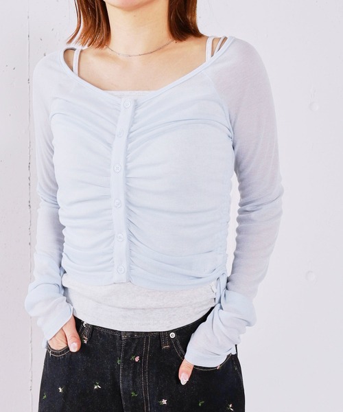 archives(アルシーヴ)の「レイヤードカットSET TOPS(アンサンブル・レディース・ピンク/チャコールグレー/ブルー/ブラック・MEDIUM)」の3枚目の写真