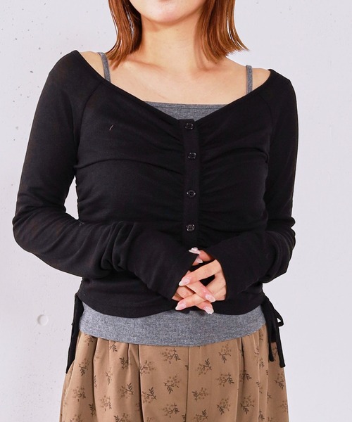 archives(アルシーヴ)の「レイヤードカットSET TOPS(アンサンブル・レディース・ピンク/チャコールグレー/ブルー/ブラック・MEDIUM)」の2枚目の写真