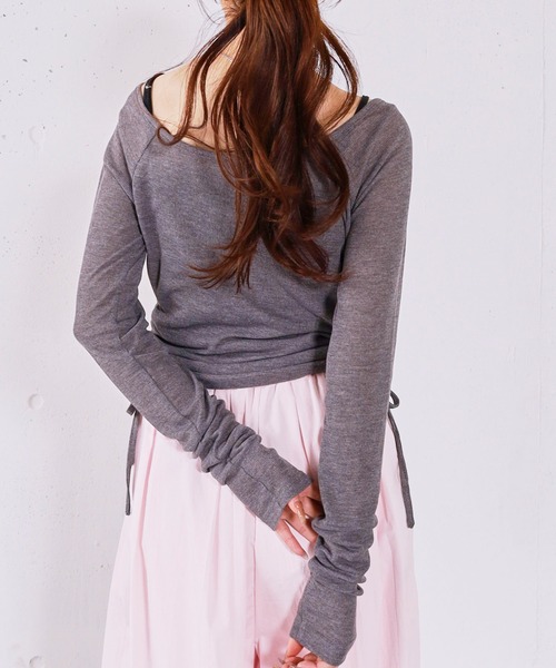 archives(アルシーヴ)の「レイヤードカットSET TOPS(アンサンブル・レディース・ピンク/チャコールグレー/ブルー/ブラック・MEDIUM)」の8枚目の写真