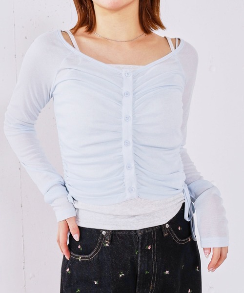 archives(アルシーヴ)の「レイヤードカットSET TOPS(アンサンブル・レディース・ピンク/チャコールグレー/ブルー/ブラック・MEDIUM)」の19枚目の写真