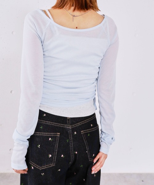 archives(アルシーヴ)の「レイヤードカットSET TOPS(アンサンブル・レディース・ピンク/チャコールグレー/ブルー/ブラック・MEDIUM)」の22枚目の写真