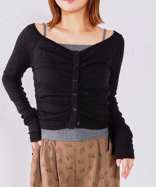 archives(アルシーヴ)の「レイヤードカットSET TOPS(アンサンブル・レディース・ピンク/チャコールグレー/ブルー/ブラック・MEDIUM)」の12枚目の写真