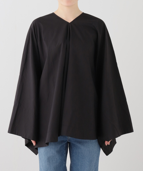 SEEALL（シーオール）の「【SEEALL/シーオール】TRIANGLE PULL OVER TOP（シャツ/ブラウス・レディース・ブラック・38）」の6枚目の写真