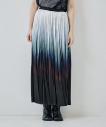 08sircus（ゼロエイトサーカス）の「[08sircus/ゼロハチサーカス]Bassen print satin pleated skirt（スカート）」
