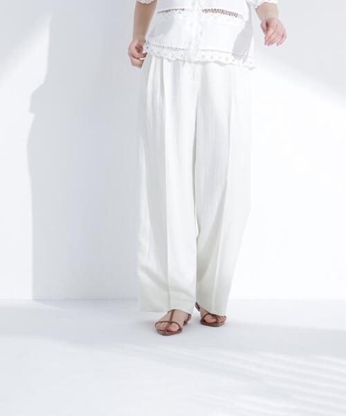 NATURAL BEAUTY BASIC(ナチュラルビューティーベーシック)の「グロッシーパンツ(その他パンツ・レディース・カーキ/オフホワイト・MEDIUM/P/S)」の19枚目の写真
