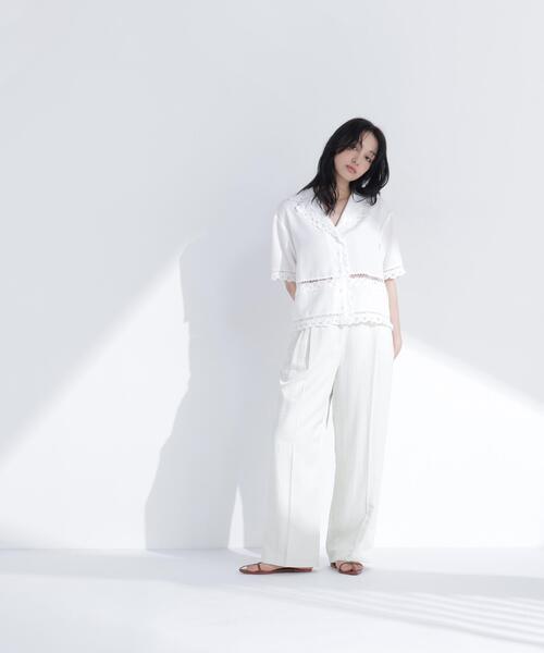 NATURAL BEAUTY BASIC(ナチュラルビューティーベーシック)の「グロッシーパンツ(その他パンツ・レディース・カーキ/オフホワイト・MEDIUM/P/S)」の20枚目の写真