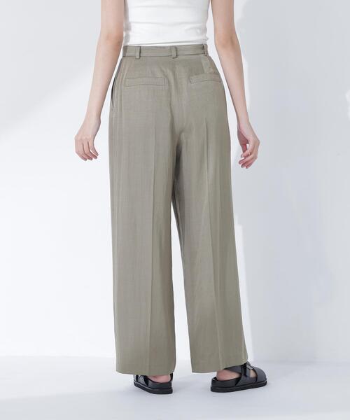 NATURAL BEAUTY BASIC(ナチュラルビューティーベーシック)の「グロッシーパンツ(その他パンツ・レディース・カーキ/オフホワイト・MEDIUM/P/S)」の15枚目の写真