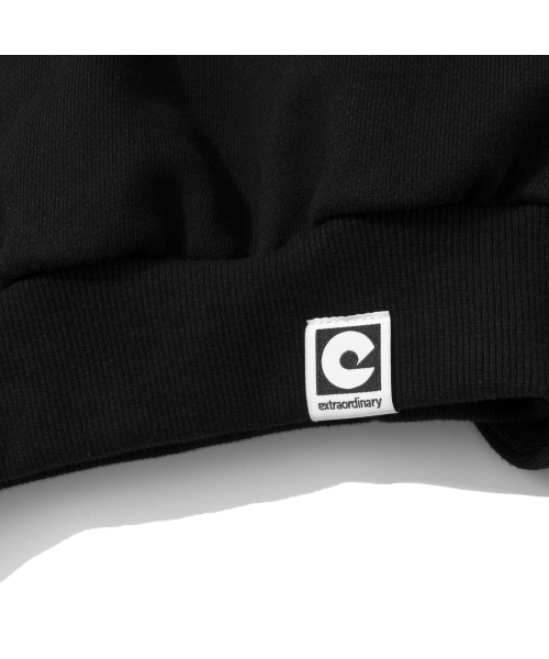 EXTRAORDINARY(エクストラオーディナリー)の「W STARLIGHT CROP HOODIE BLACK(パーカー・レディース・その他・F)」の4枚目の写真