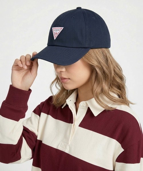 Guess（ゲス）の「【GUESS】ゲス　ロゴ　ベースボールキャップ（キャップ・レディース・カーキ系1/ブラック系1/ベージュ系2/ネイビー系1/ホワイト系1/ホワイト系2/ブラック系2/ベージュ系1/カーキ系2/ネイビー系2・FREE）」の9枚目の写真