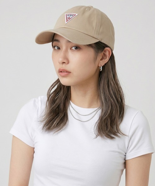 Guess（ゲス）の「【GUESS】ゲス　ロゴ　ベースボールキャップ（キャップ・レディース・カーキ系1/ブラック系1/ベージュ系2/ネイビー系1/ホワイト系1/ホワイト系2/ブラック系2/ベージュ系1/カーキ系2/ネイビー系2・FREE）」の19枚目の写真
