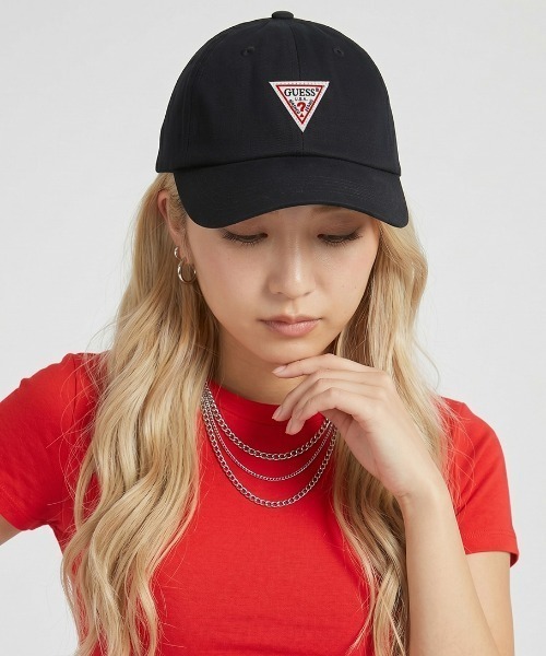 Guess（ゲス）の「【GUESS】ゲス　ロゴ　ベースボールキャップ（キャップ・レディース・カーキ系1/ブラック系1/ベージュ系2/ネイビー系1/ホワイト系1/ホワイト系2/ブラック系2/ベージュ系1/カーキ系2/ネイビー系2・FREE）」の13枚目の写真