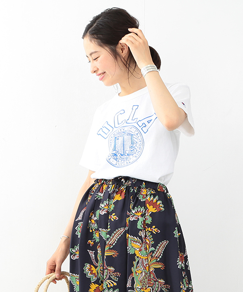 Champion（チャンピオン）の「CHAMPION / US Tシャツ（Tシャツ/カットソー・レディース・ホワイト/グレー/ダークグリーン・SMALL）」の2枚目の写真