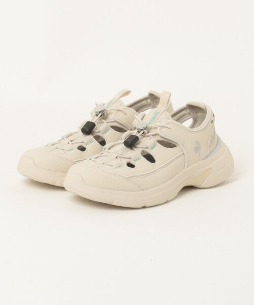 le coq sportif(ルコックスポルティフ)の「le coq sportif ルコックスポルティフ LCS LORRAINE SS【軽量】レディーススニーカーサンダル(LCSロレーヌSS)(サンダル・レディース・ベージュ/グレー/ブラック・22.5cm/23.0cm/23.5cm/24.0cm/24.5cm/25.0cm)」の3枚目の写真
