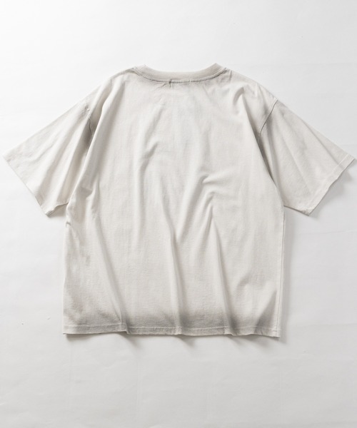 JOHN'S CLOSET（ジョンズクローゼット）の「【13】アイレットホールデザイン スプレー加工Tシャツ（Tシャツ/カットソー・メンズ・カーキ/ブラック/アイボリー・LARGE/MEDIUM）」の11枚目の写真