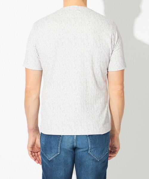 EPOCA UOMO(エポカウォモ)の「クラッシュジオメVネックカットソー(Tシャツ/カットソー・メンズ・ライトグレー/ネイビー・46/48)」の7枚目の写真