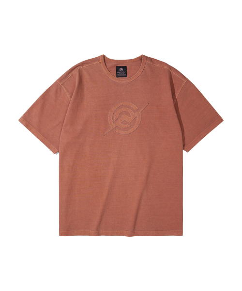 KALAPATTHAR（カラパタール）の「KP SYMBOL LOGO PIGMENT WASHED SHORT-SLEEVED T-SHIRT - ORANGE（Tシャツ/カットソー・メンズ・その他・MEDIUM/LARGE/X-LARGE）」の4枚目の写真