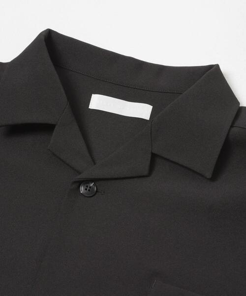 SENSE OF PLACE by URBAN RESEARCH（センスオブプレイスバイアーバンリサーチ）の「『速乾』ドライタッチオープンカラールーズショートスリーブシャツ（シャツ/ブラウス・メンズ・ブラック/ネイビー/ライトベージュ/チャコールグレー・MEDIUM/LARGE/SMALL）」の13枚目の写真