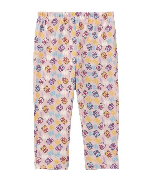 Belle Maison(ベルメゾン)の「SWIMMERコラボ 総柄レギンスパンツ(その他パンツ・キッズ・レッド系その他2/ライトピンク・80/90/100/110/120)」の1枚目の写真