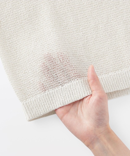 MUJI Labo(ムジラボ)の「〔MUJI Labo〕婦人 和紙混長袖クルーネックセーター(ニット/セーター・レディース・グリーン系/アイボリー/チャコールグレー・S/M/L/XL)」の10枚目の写真