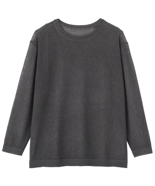 MUJI Labo(ムジラボ)の「〔MUJI Labo〕婦人 和紙混長袖クルーネックセーター(ニット/セーター・レディース・グリーン系/アイボリー/チャコールグレー・S/M/L/XL)」の12枚目の写真