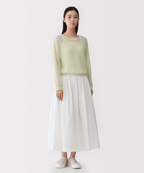 MUJI Labo(ムジラボ)の「〔MUJI Labo〕婦人 和紙混長袖クルーネックセーター(ニット/セーター・レディース・グリーン系/アイボリー/チャコールグレー・S/M/L/XL)」の15枚目の写真