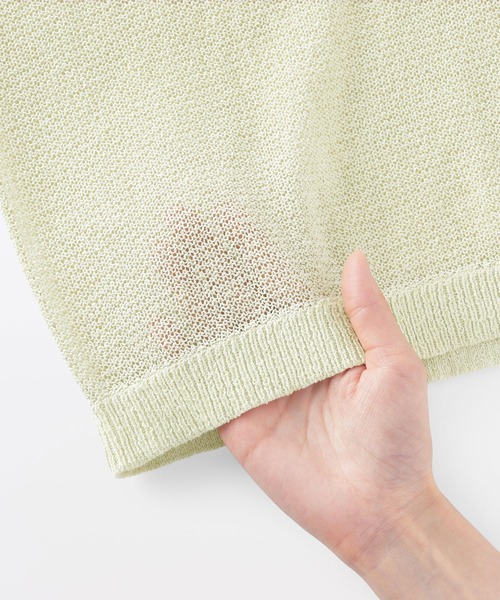 MUJI Labo(ムジラボ)の「〔MUJI Labo〕婦人 和紙混長袖クルーネックセーター(ニット/セーター・レディース・グリーン系/アイボリー/チャコールグレー・S/M/L/XL)」の18枚目の写真
