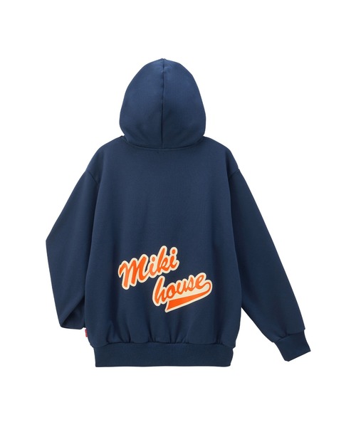 MIKI HOUSE(ミキハウス)の「ロゴフーディー(大人用)(パーカー・レディース・ブラック/ホワイト/ネイビー・L(175-185cm)/M(165-175cm)/S(155-165cm))」の9枚目の写真