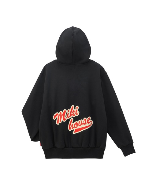 MIKI HOUSE(ミキハウス)の「ロゴフーディー(大人用)(パーカー・レディース・ブラック/ホワイト/ネイビー・L(175-185cm)/M(165-175cm)/S(155-165cm))」の5枚目の写真