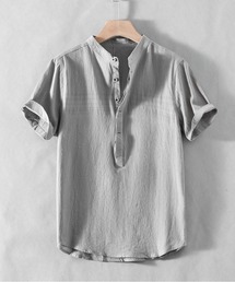 JOHNNY WOLF（ジョニーウルフ）の「CLIFF リネンライク ジャガード ルーズ プルオーバーシャツ（シャツ/ブラウス）」