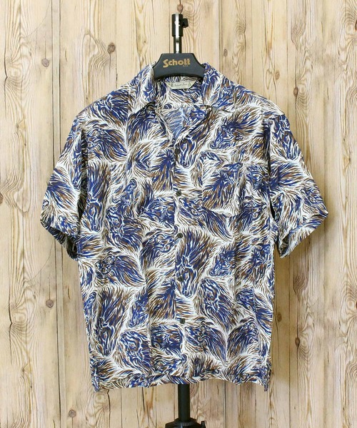 TopIsm(トップイズム)の「HORSE RAYON SHIRT(シャツ/ブラウス・メンズ・ネイビー・XXL/XL/M/L)」の2枚目の写真