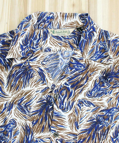 TopIsm(トップイズム)の「HORSE RAYON SHIRT(シャツ/ブラウス・メンズ・ネイビー・XXL/XL/M/L)」の5枚目の写真