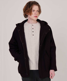 CUSTOMUS（カスタムアース）の「ビッグフードポケットラグラン裏毛フードジップアップジャケット CXS24WWJPA05 BUR（その他アウター）」