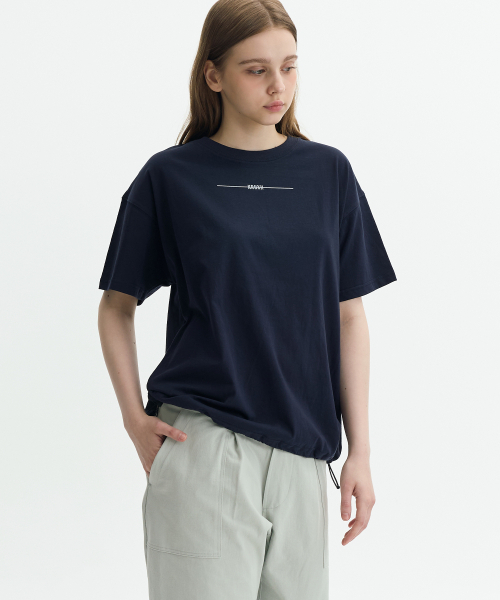 KRUXH(クルクス)の「ペガサスドローストリングTディープネイビー(Tシャツ/カットソー・レディース・その他・1/2)」の4枚目の写真
