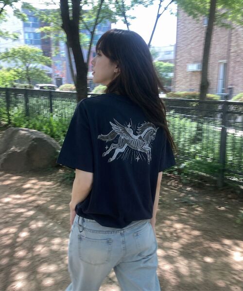 KRUXH(クルクス)の「ペガサスドローストリングTディープネイビー(Tシャツ/カットソー・レディース・その他・1/2)」の8枚目の写真
