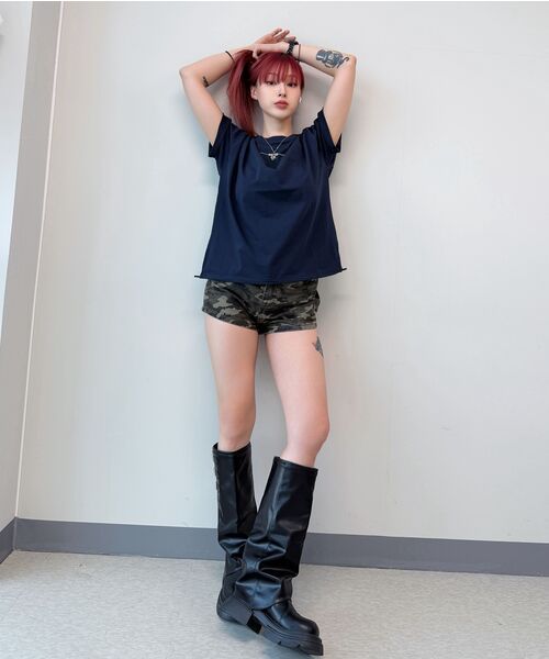 KRUXH(クルクス)の「ペガサスドローストリングTディープネイビー(Tシャツ/カットソー・レディース・その他・1/2)」の10枚目の写真