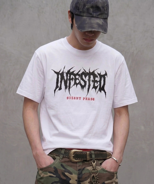 SILVER BULLET(シルバーバレット)の「『SILVER BULLET SELECT AP/シルバーバレットセレクト』刺繍メタルロゴ半袖Tシャツ【Z】(Tシャツ/カットソー・メンズ・ピンク系1/ホワイト/ブラック系1・L/M)」の20枚目の写真