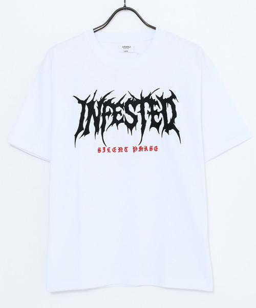 SILVER BULLET(シルバーバレット)の「『SILVER BULLET SELECT AP/シルバーバレットセレクト』刺繍メタルロゴ半袖Tシャツ【Z】(Tシャツ/カットソー・メンズ・ピンク系1/ホワイト/ブラック系1・L/M)」の10枚目の写真