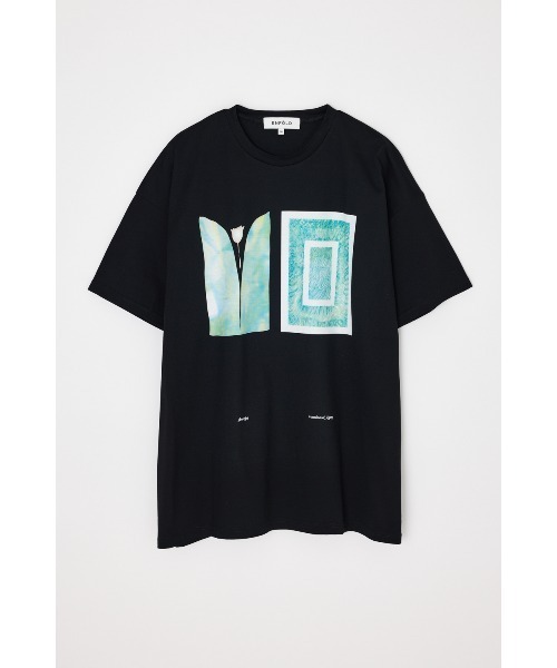 ENFOLD(エンフォルド)の「T-SHIRT(Tシャツ/カットソー・レディース・ブラック/ホワイト・38)」の2枚目の写真