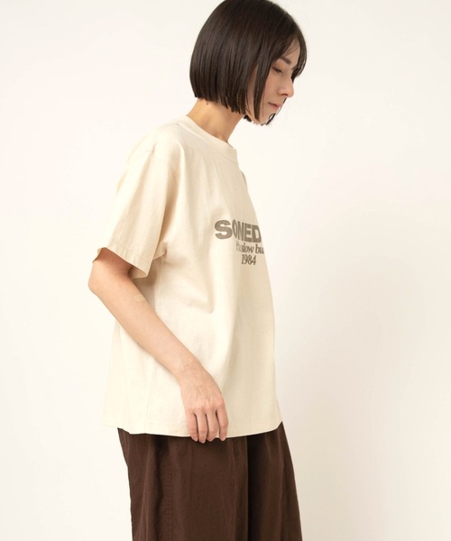 RNA-N(アールエヌエーエヌ)の「M2669 SOMEDAYロゴT(Tシャツ/カットソー・レディース・キナリ/スミクロ/キャメル・FREE)」の16枚目の写真