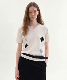 アーガイル」に該当するTシャツ/カットソー（その他総柄）ファッション