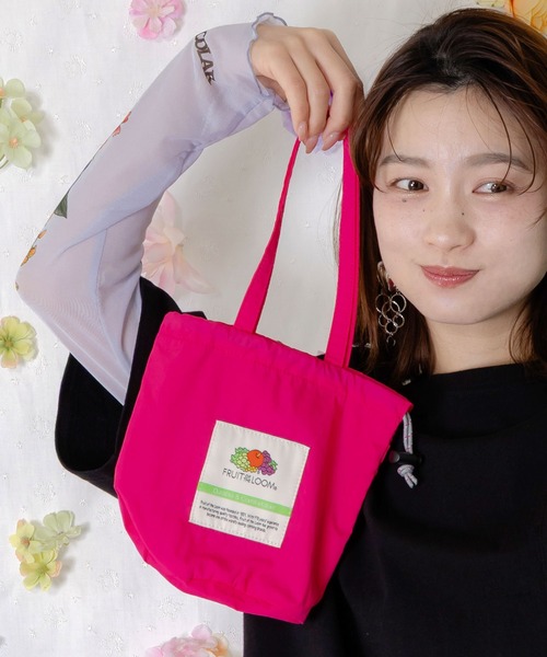 ScoLar（スカラー）の「662441：FRUIT OF THE LOOM×ScoLarコラボ ナイロンミニバッグ（ハンドバッグ・レディース・ネイビー/ブラック/ブルー/ピンク/グリーン・FREE）」の22枚目の写真