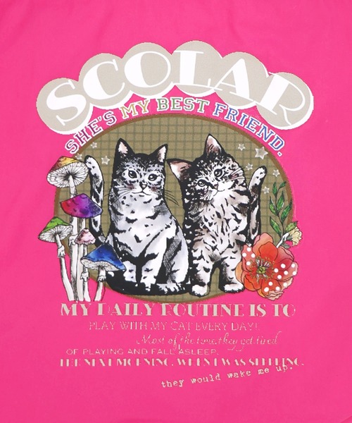 ScoLar（スカラー）の「662441：FRUIT OF THE LOOM×ScoLarコラボ ナイロンミニバッグ（ハンドバッグ・レディース・ネイビー/ブラック/ブルー/ピンク/グリーン・FREE）」の6枚目の写真