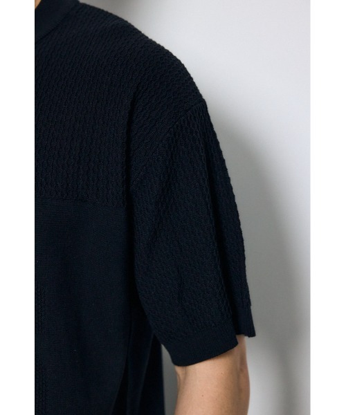 AZUL by moussy(アズールバイマウジー)の「ナンバリングニットトップス(ニット/セーター・メンズ・ブルー/ブラック/オフホワイト・LARGE/MEDIUM)」の12枚目の写真