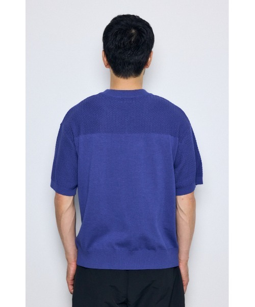 AZUL by moussy(アズールバイマウジー)の「ナンバリングニットトップス(ニット/セーター・メンズ・ブルー/ブラック/オフホワイト・LARGE/MEDIUM)」の20枚目の写真