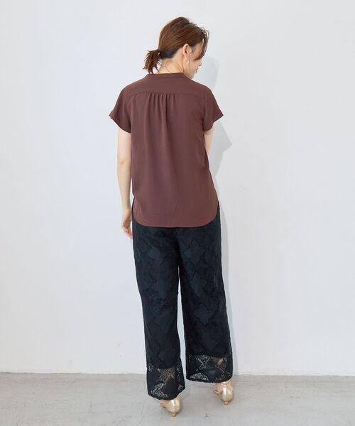 le.coeur blanc(ルクールブラン)の「パッチワーク風レースイージーパンツ(その他パンツ・レディース・イエロー/ブラック/オフホワイト/ブラウン・38)」の17枚目の写真