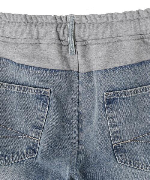 SIS(エスアイエス)の「SIS/エスアイエス/Docking Denim Sweat Pants(デニムパンツ・レディース・ブラック/ブルー・M)」の10枚目の写真