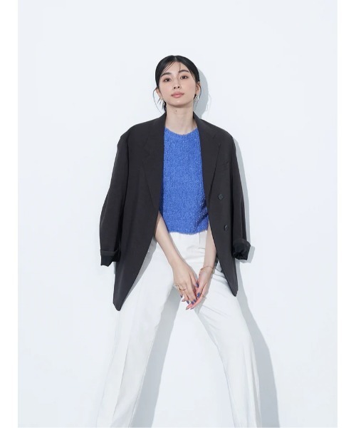 BLUE×PALANG(ブルーパラン)の「MOJA SHORT KNIT(Tシャツ/カットソー・レディース・ネイビー/ブルー/バイオレット・FREE)」の13枚目の写真